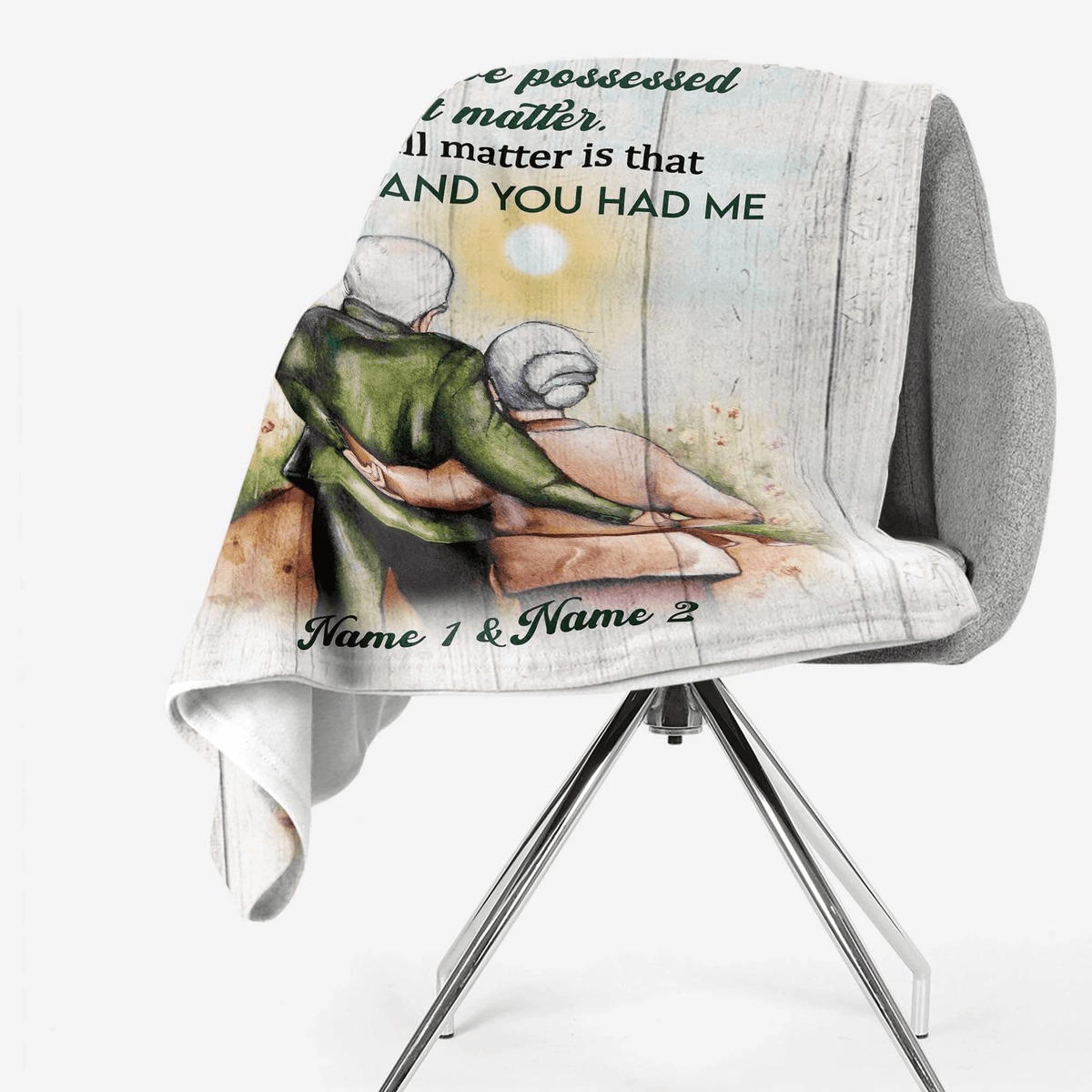 When We Get To The End Of Our Lives Together, Family Custom Blanket, Gift For Family, Couple