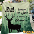 Hunting On Heaven Personalized Fleece Blanket