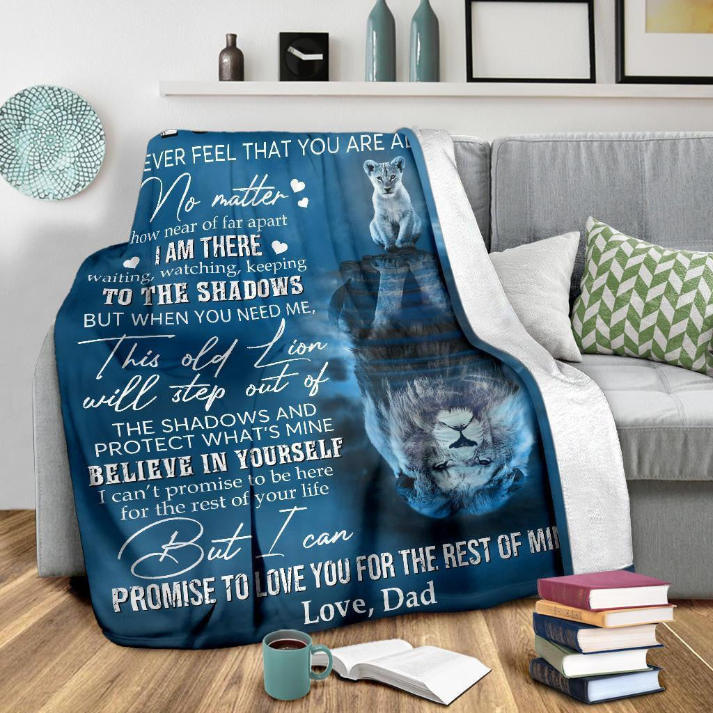 Gift For Son From Dad - Personalized Blanket For Birthday Christmas Back To School Anniversary Wedding Gift For Him