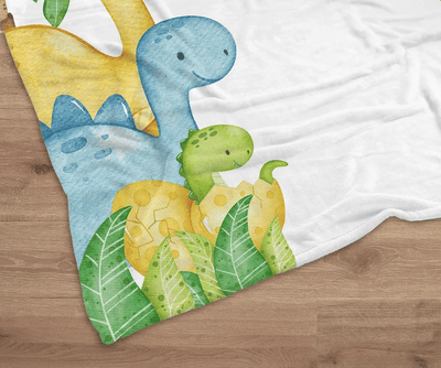Dinosaur Personalized Baby Blanket Custom Baby Boy Month Blanket Personalized Name Blanket Personzlied Baby Boy Gift Baby Shower Gift