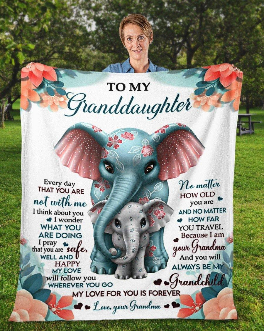 Gift Blanket For Granddaughter From Grandma- You'll Always Be My Grandchild My Love For You Is Forever