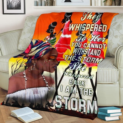 She Whispered Back I'm The Storm Soft Blanket