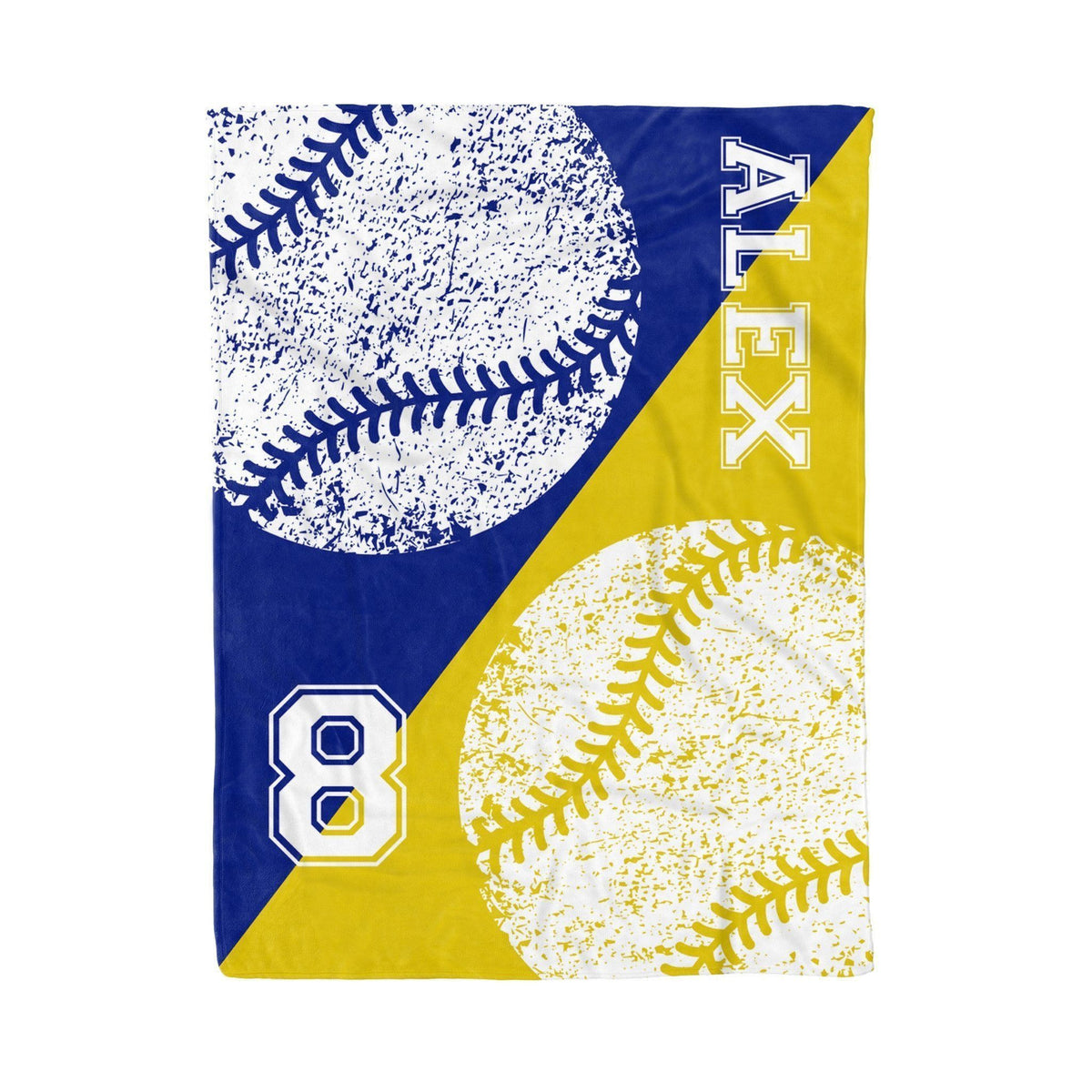 Custom Baseball Blanket Double-color