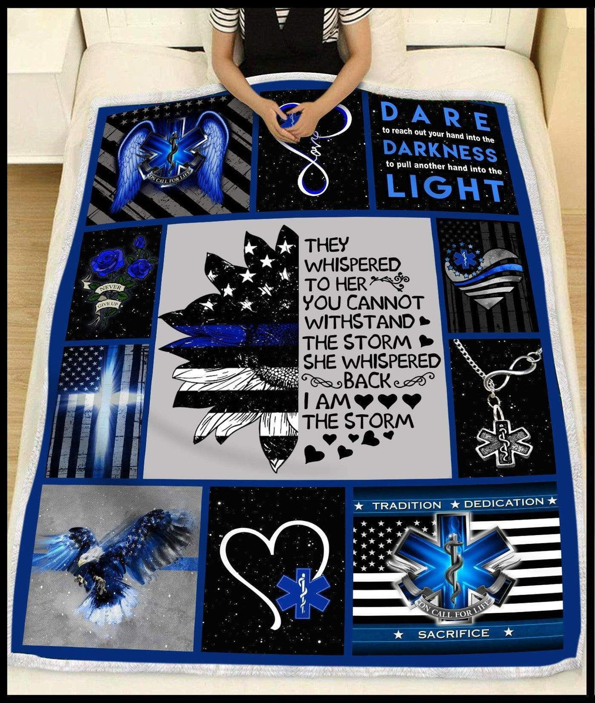 Blanket Gift For Ems She Whispered Back I'm The Storm
