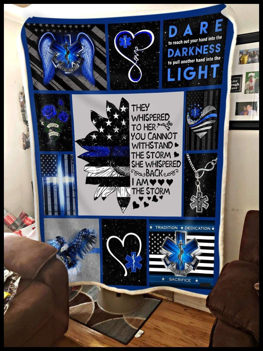Blanket Gift For Ems She Whispered Back I'm The Storm