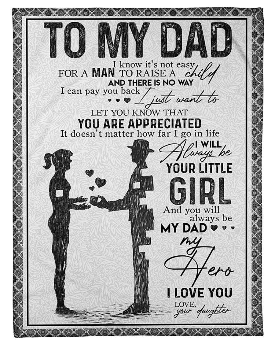 Great Gift From Daughter To Dad Fleece Blanket