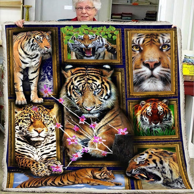 3d Huge Tiger Blanket
