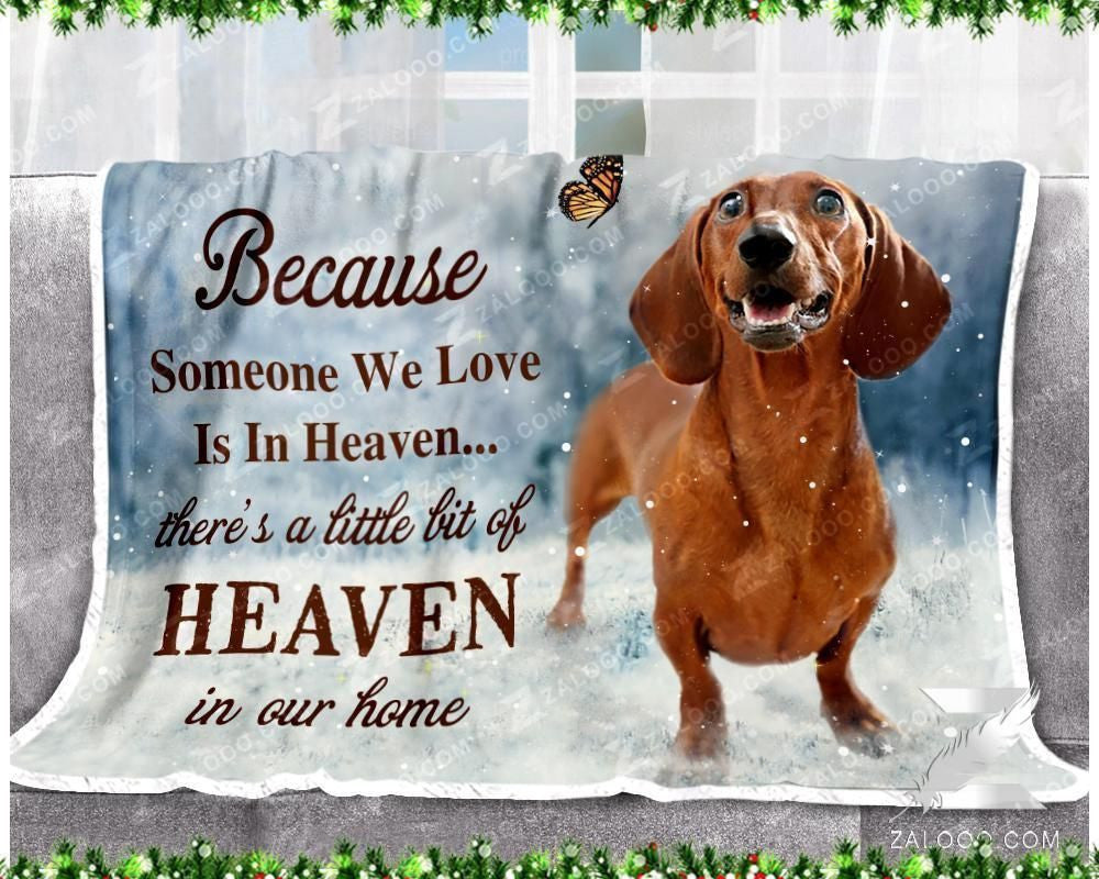 Fleece Blanket - Dachshund - A Little Bit Of Heaven