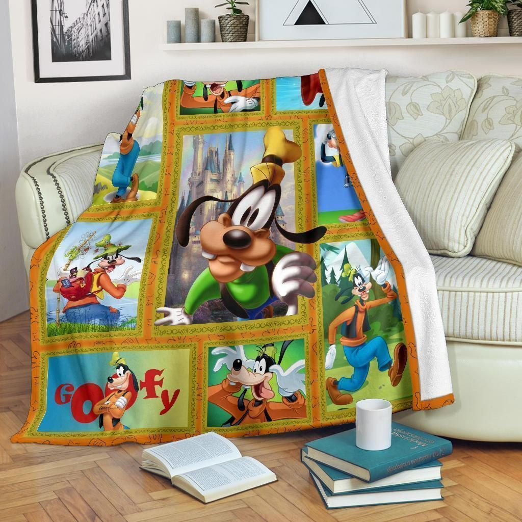 Goofy For Cartoon Lovers Printed Fleece Blanket