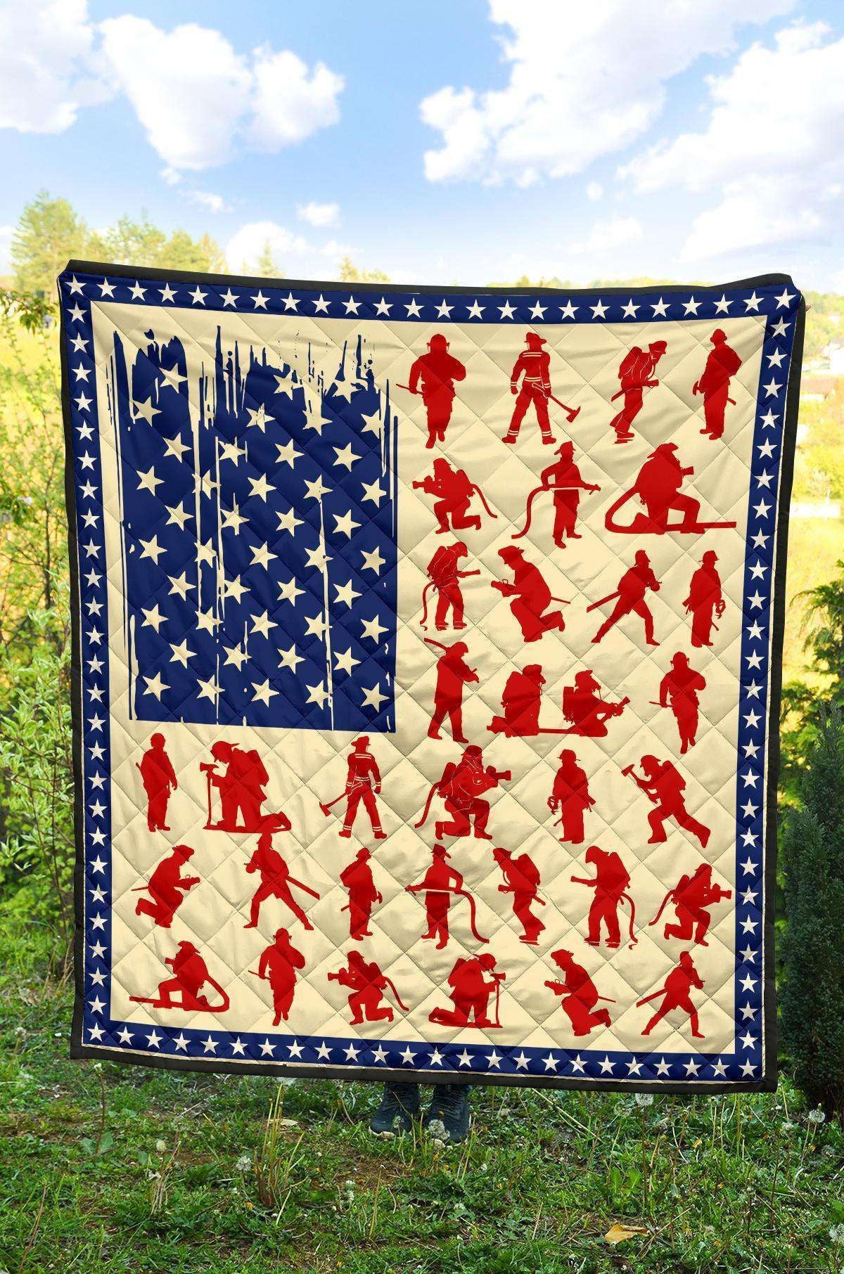 Firefighter Flag Trending Gift For Firefighter Blanket