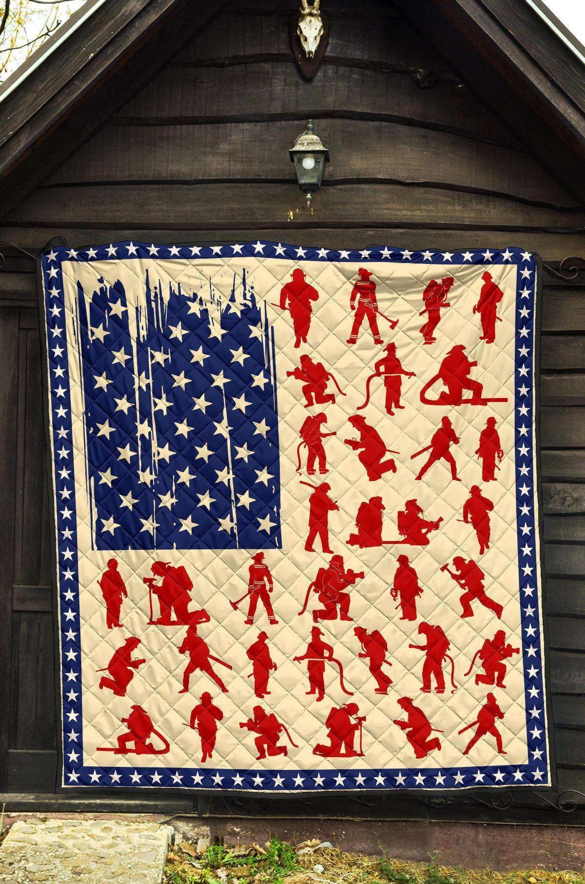 Firefighter Flag Trending Gift For Firefighter Blanket