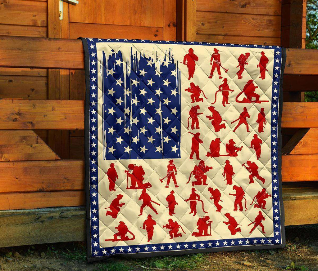 Firefighter Flag Trending Gift For Firefighter Blanket