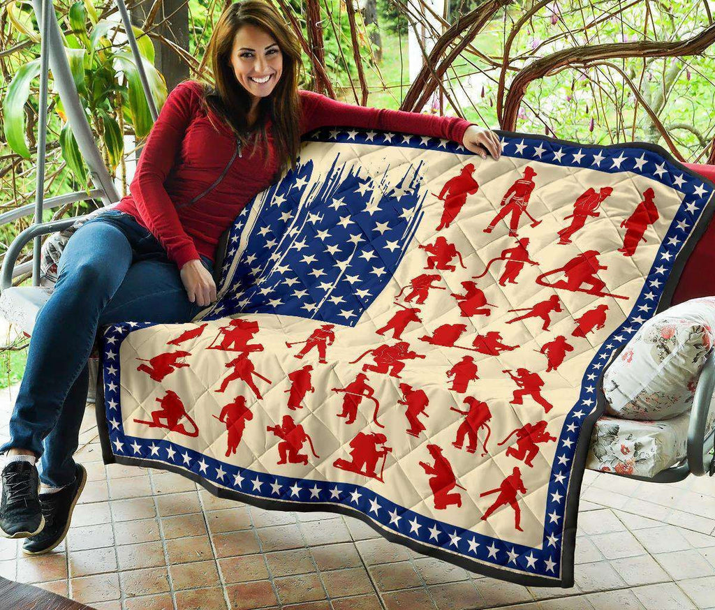 Firefighter Flag Trending Gift For Firefighter Blanket