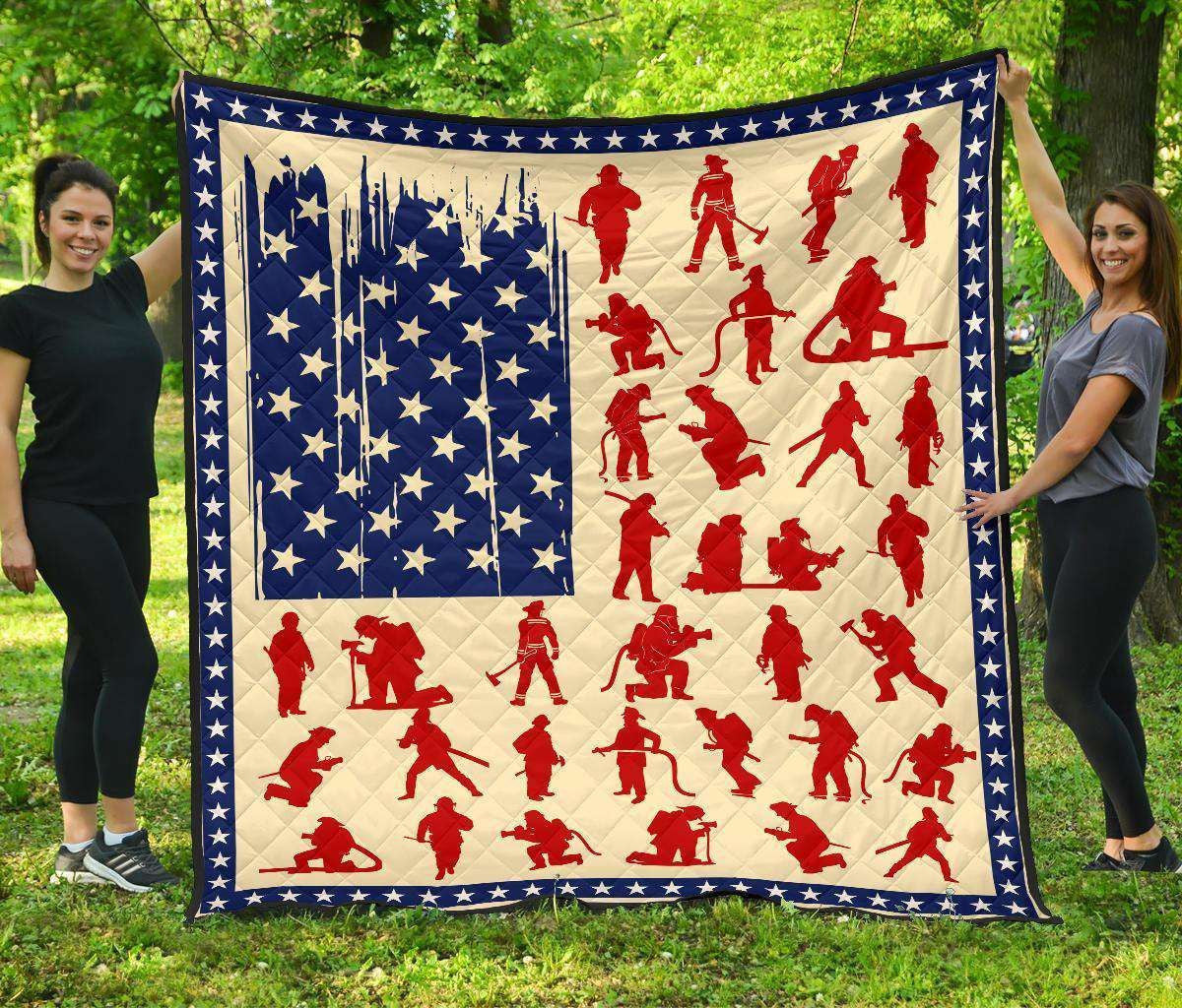 Firefighter Flag Trending Gift For Firefighter Blanket