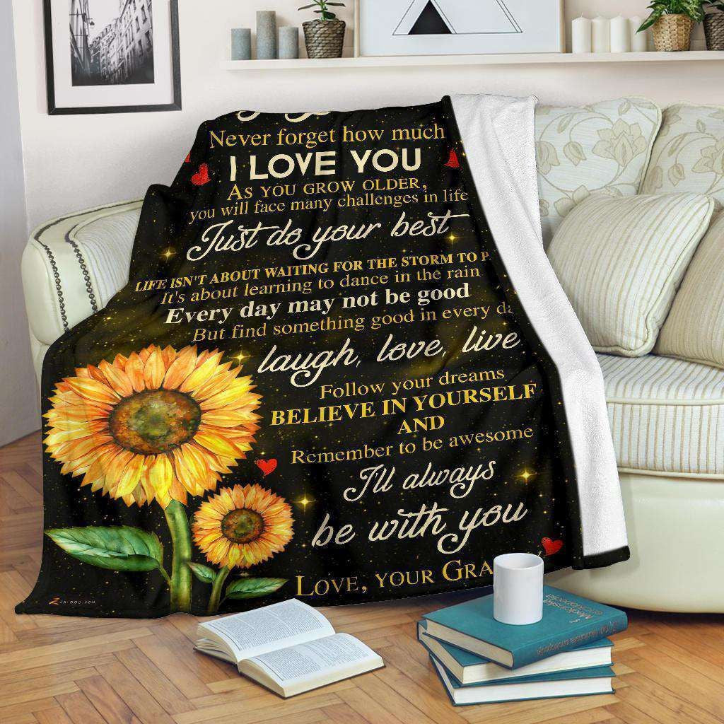 Believe In Yourself Blanket Giving Grandson