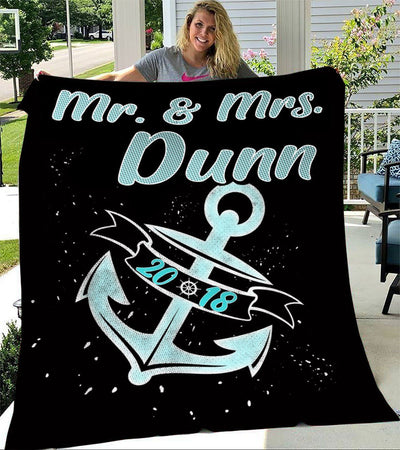 Mr And Mrs Dunn Fleece Blanket
