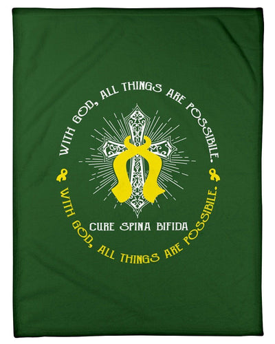 With God All Things Are Possible Fleece Blanket