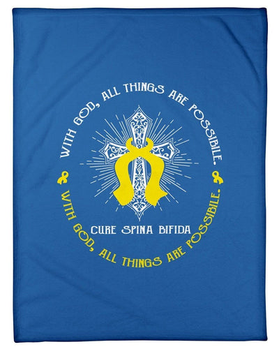 With God All Things Are Possible Fleece Blanket