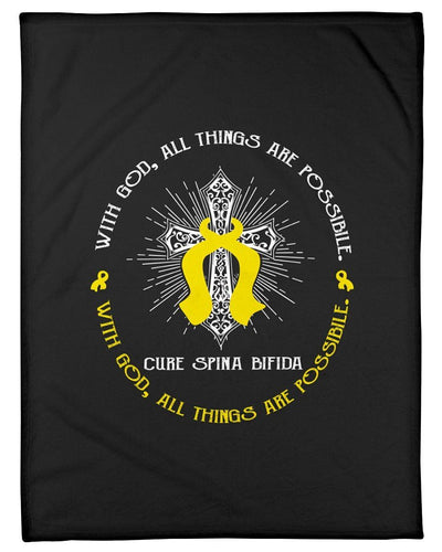 With God All Things Are Possible Fleece Blanket