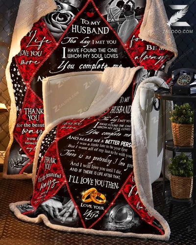 Blanket Anniversary Gift For Husband The Day I Met You