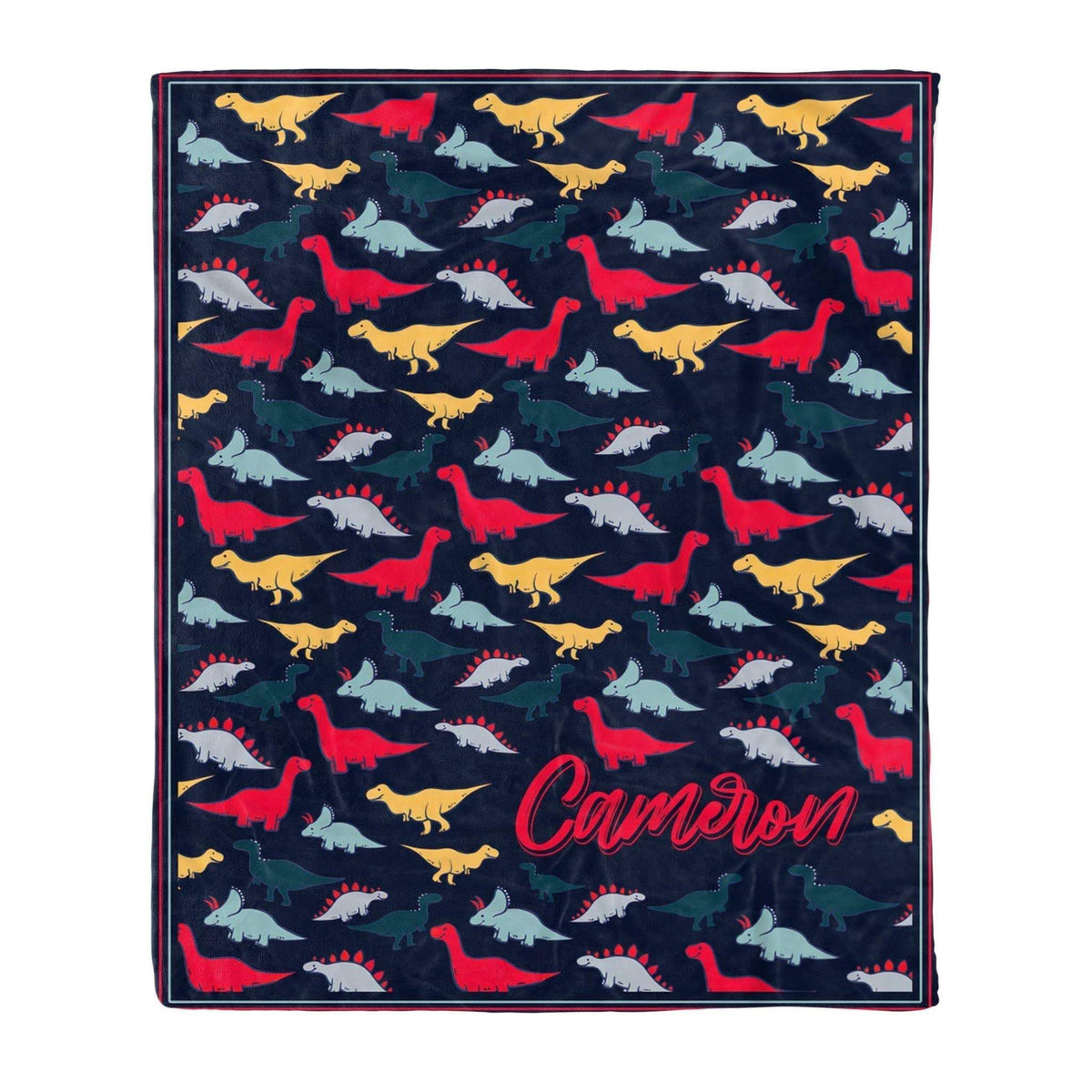 Colorful Camcron Dinosaur Fleece Blanket Gift For Men