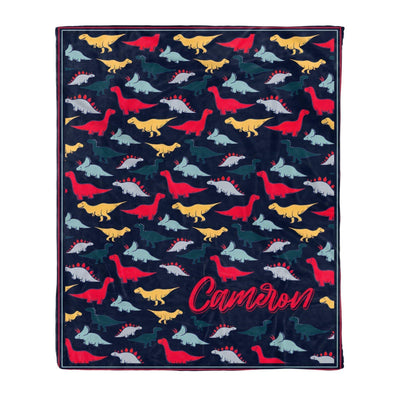 Colorful Camcron Dinosaur Fleece Blanket Gift For Men