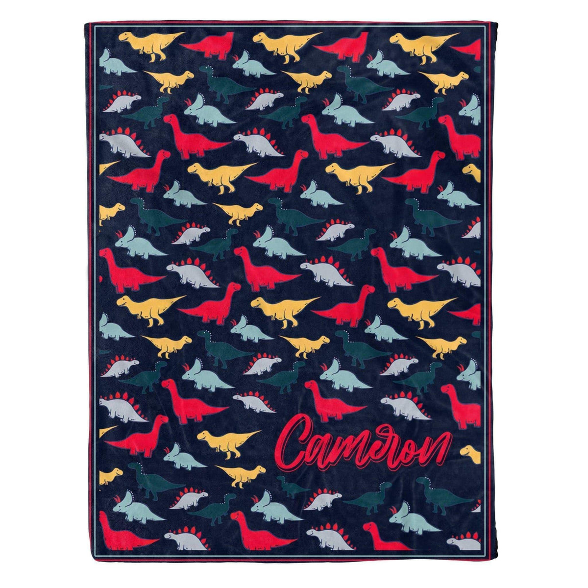 Colorful Camcron Dinosaur Fleece Blanket Gift For Men