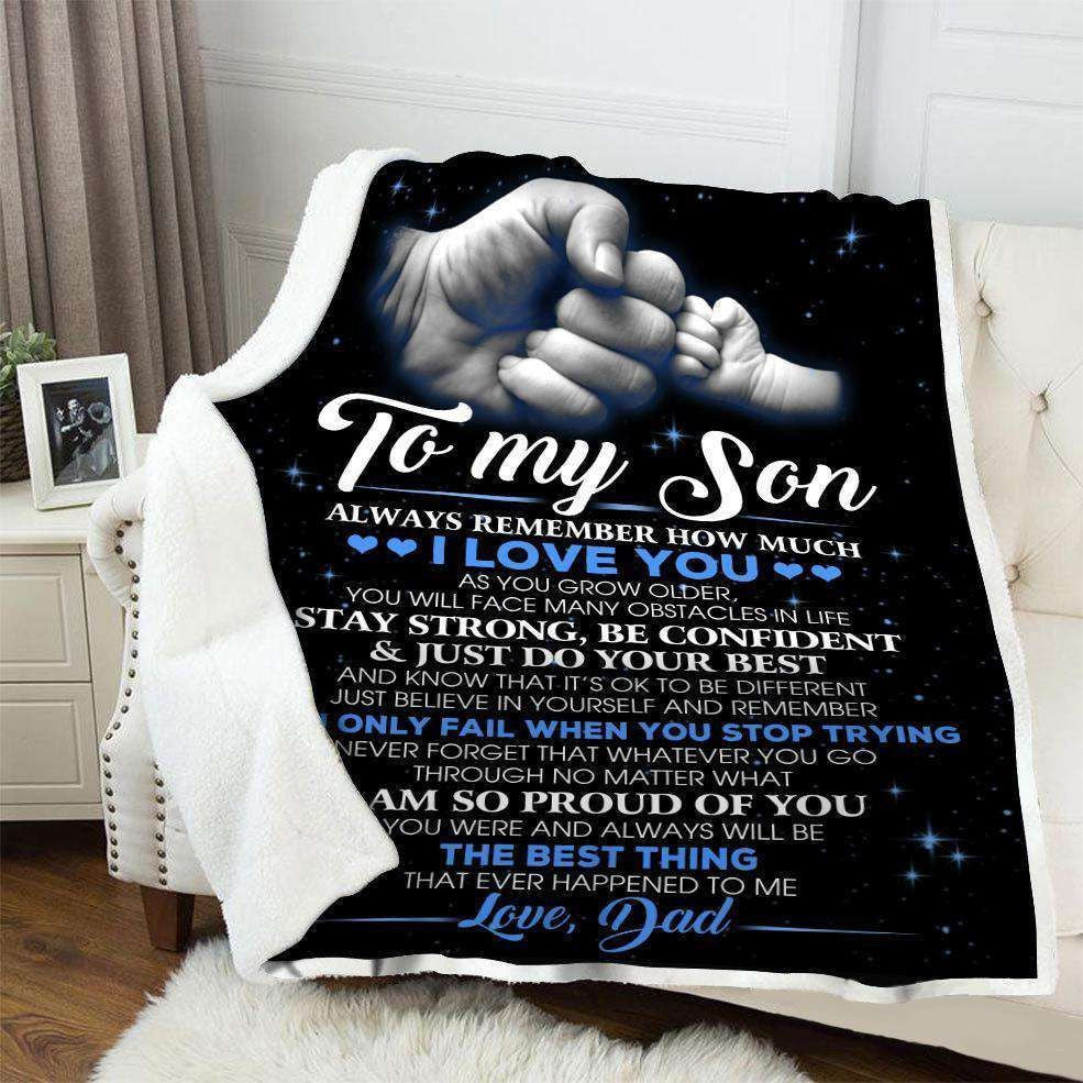 Blanket Giving Son Never Remember How Much I Love You