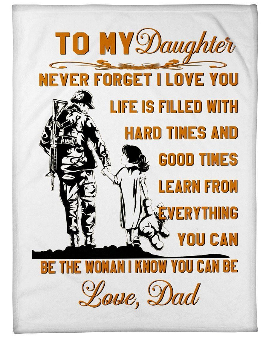 To My Daughter- Be The Women I Know You Can Be Fleece Blanket