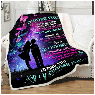 Fleece Blanket - I Choose You