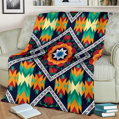 Indigenous African Kente Soft Fleece Blanket
