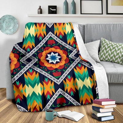 Indigenous African Kente Soft Fleece Blanket