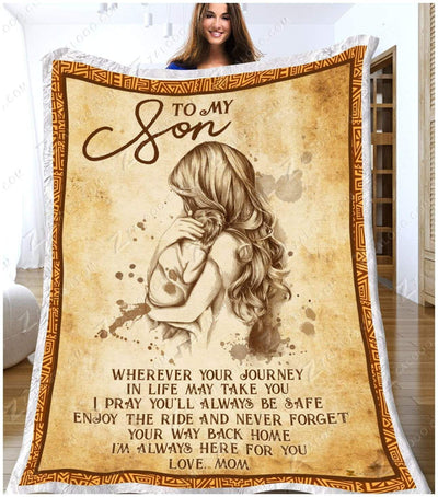 Blanket Gift For Son I'm Always Here For You