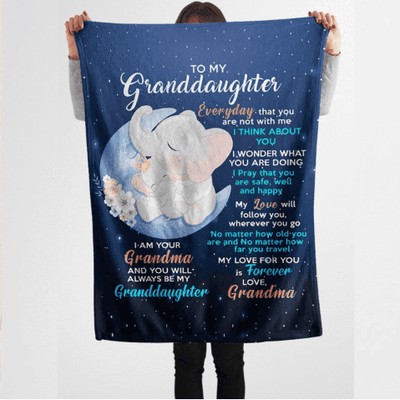 To My Grandchildren - Personalized Fleece Blanket