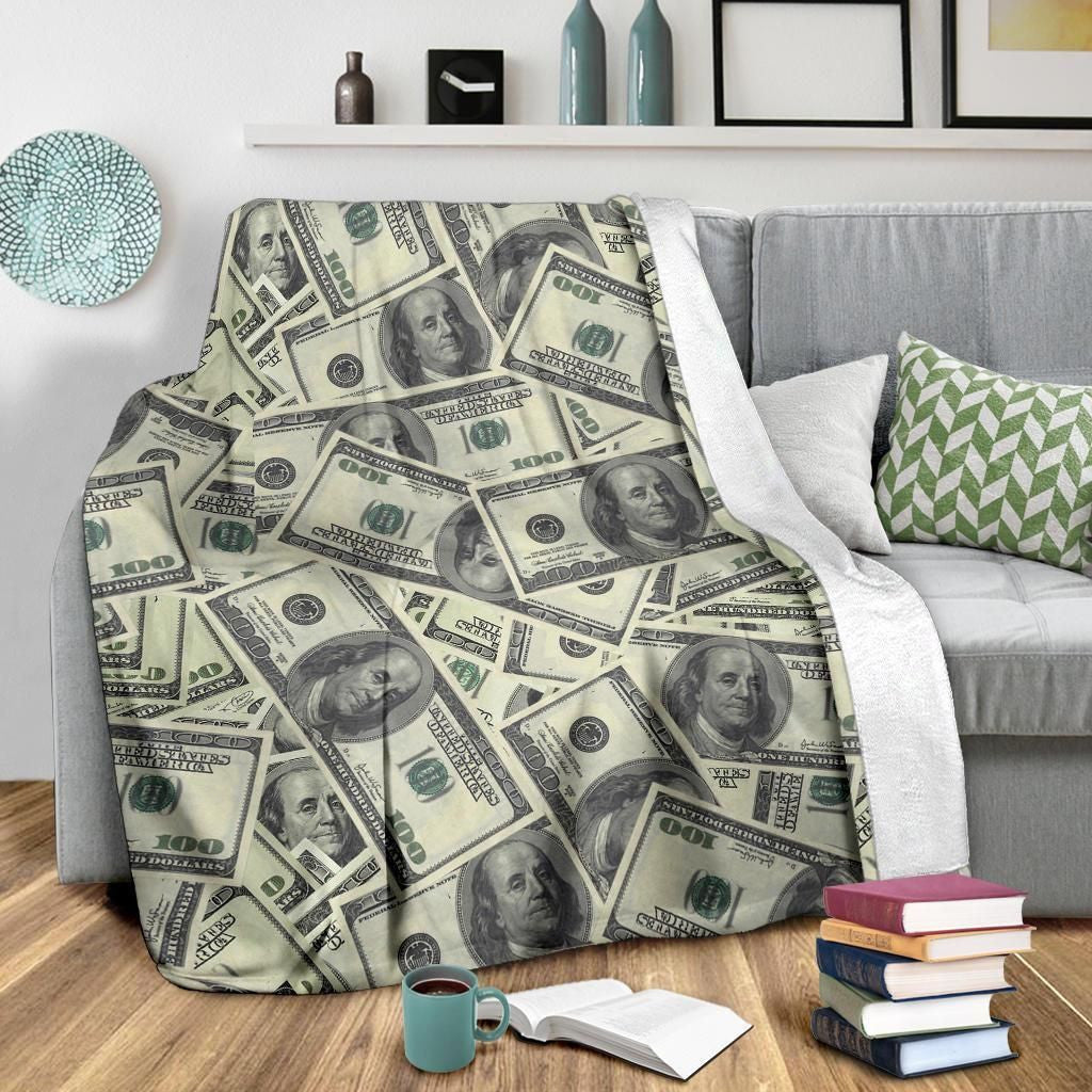 Do You Need Dollar Pattern Print Design Fleece Blanket