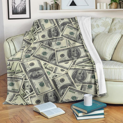 Do You Need Dollar Pattern Print Design Fleece Blanket