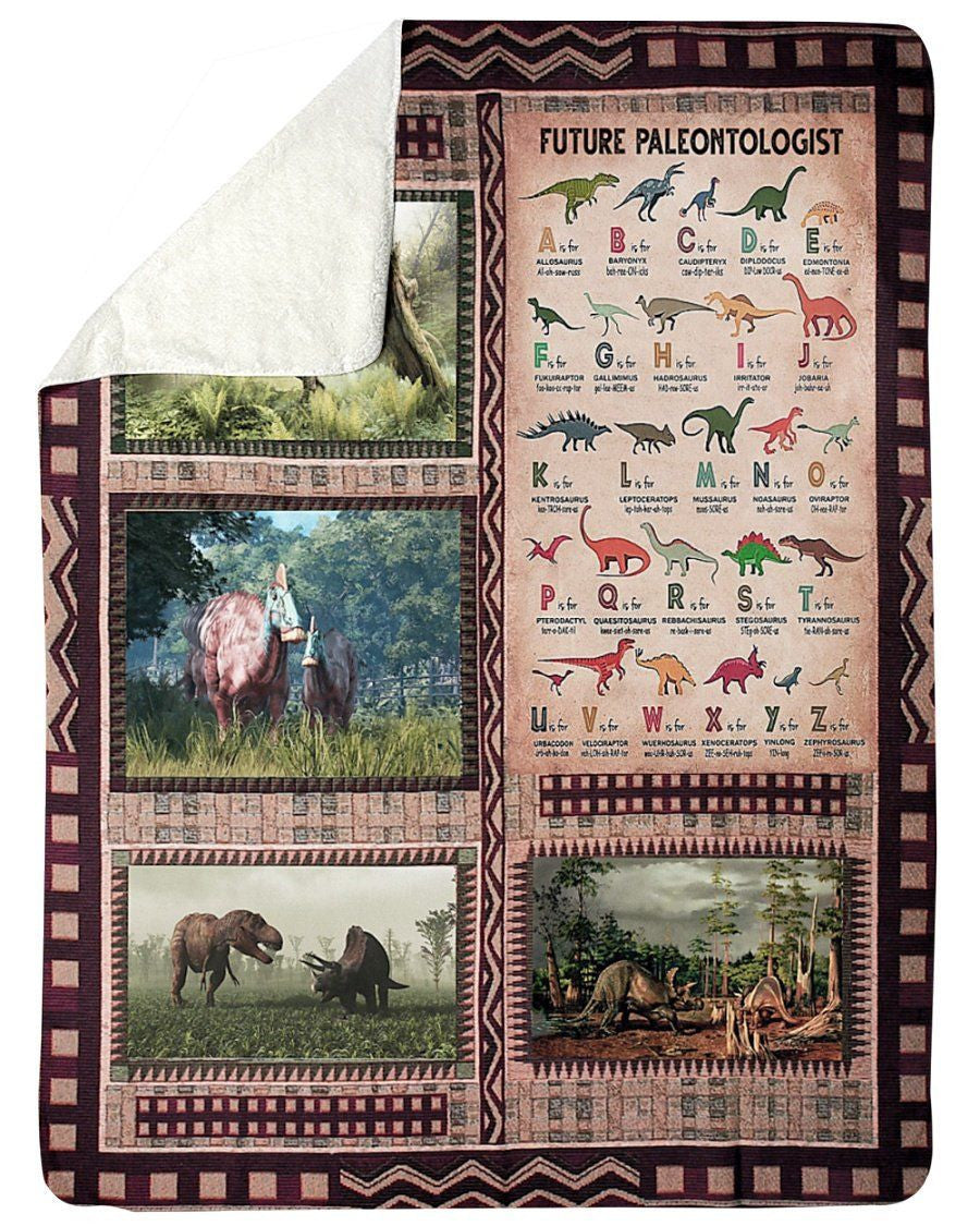 Future Paleontologist Dinosaurs Gifts Fleece Blanket