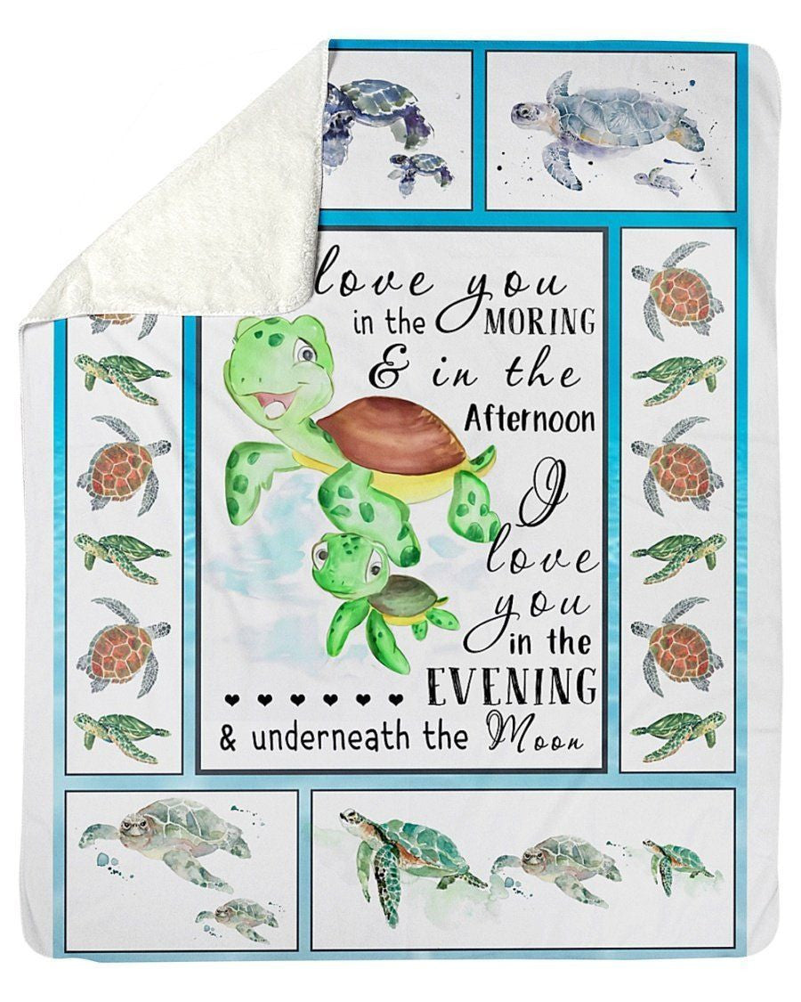 I Love You In The Morning In The Everything Underneath The Moon Fleece Blanket