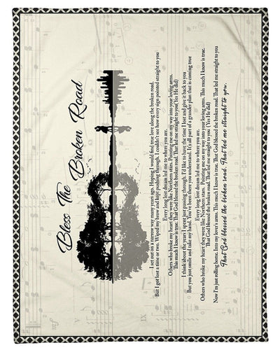 Bless The Broken Road Lifestyle Fleece Blanket