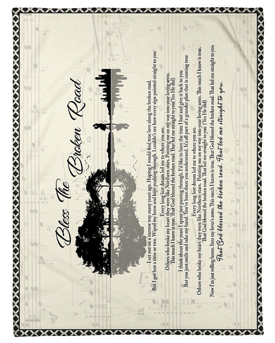 Bless The Broken Road Lifestyle Fleece Blanket