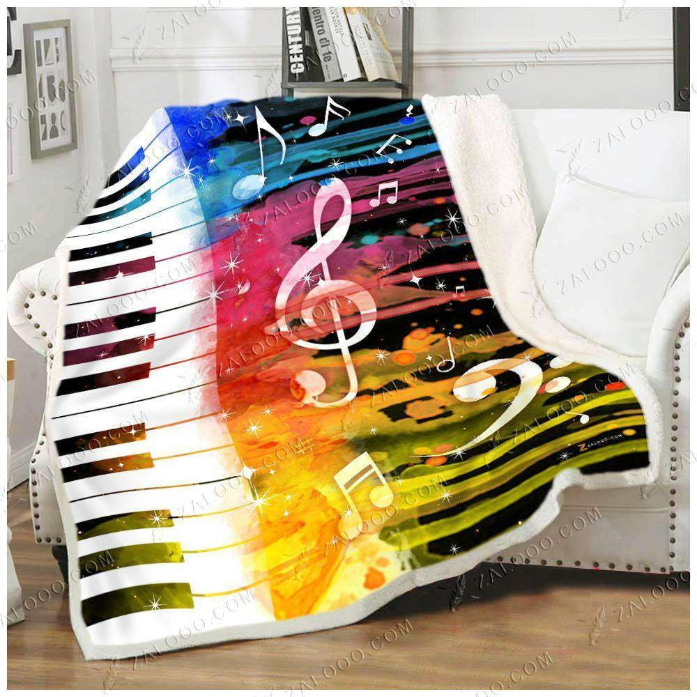 Fleece Blanket - Music (color)
