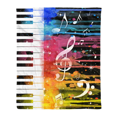 Fleece Blanket - Music (color)