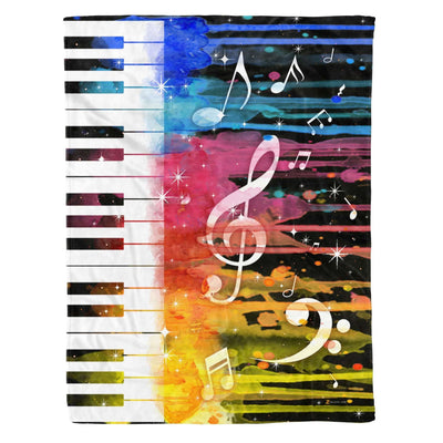 Fleece Blanket - Music (color)