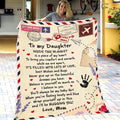 Never Give Up On The Beautiful Dreams You Have Mom Gift For Daughter Fleece Blanket