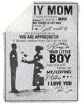 To My Dad Always Be My Loving Mother Fleece Blanket Sherpa Blanket
