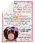 Gammie Gift For Granddaughter I'll Stay There Forever Fleece Blanket Fleece Blanket