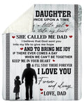 To My Daughter I'll Stay There For You Forever Fleece Blanket Sherpa Blanket