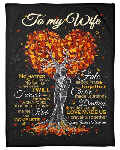 Marriage Anniversary Gift To My Wife Fleece Blanket