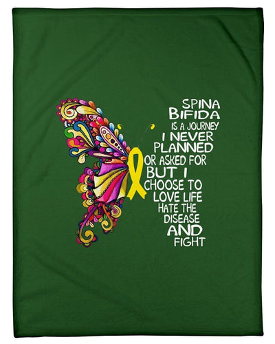 Spina Bifida Is A Journey I Never Planned Fleece Blanket