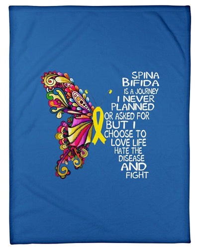 Spina Bifida Is A Journey I Never Planned Fleece Blanket